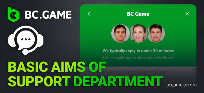BC Game will quickly answer any of your questions