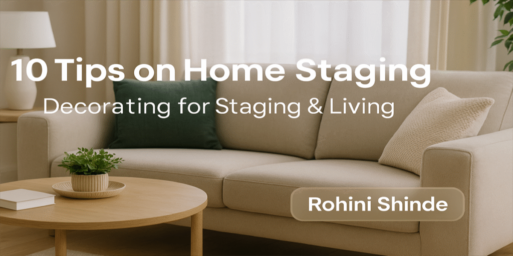 10 Tips on Home Staging Decorating for Staging & Living