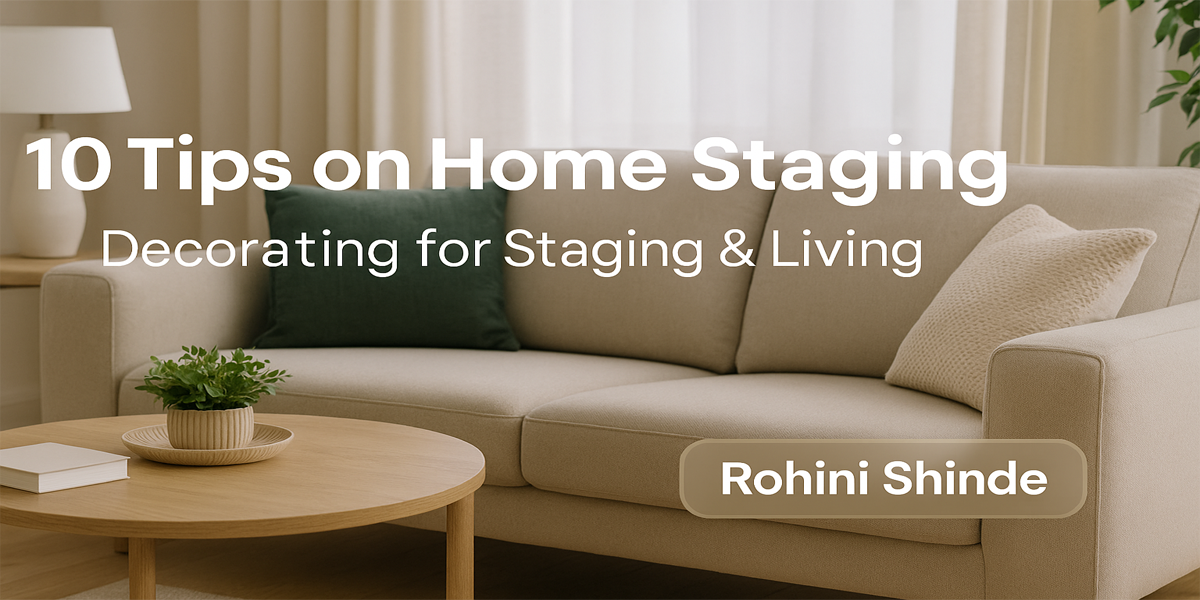 10 Tips on Home Staging Decorating for Staging & Living