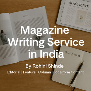 Magazine Writing Services in India